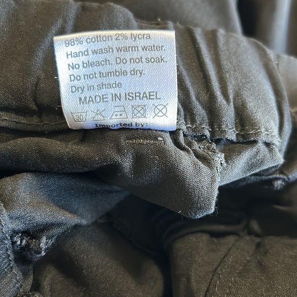 BEVY FLOG Ronit Pants Black Trouser Button Fly Jogger Sz 25 - Picture 16 of 16